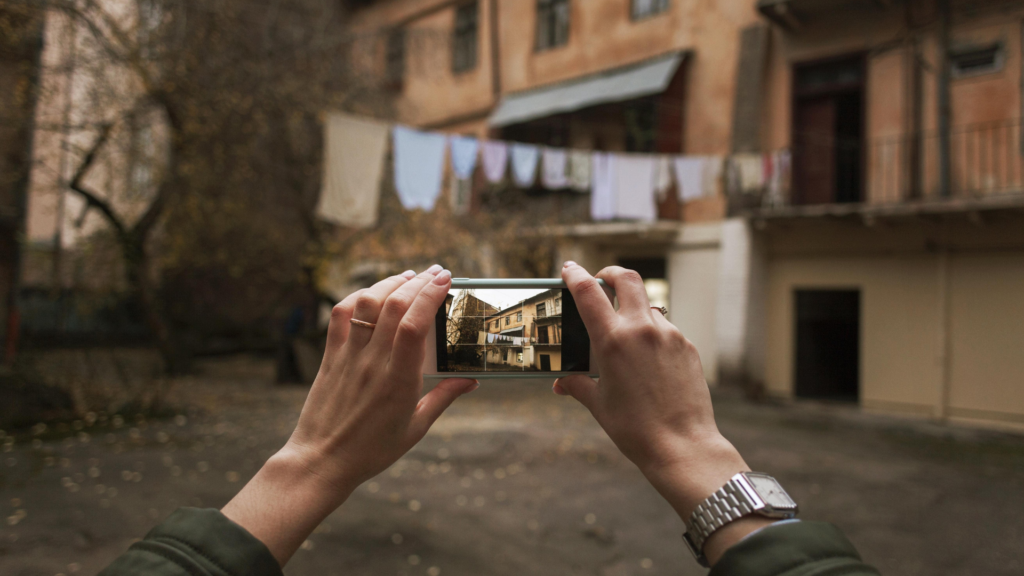 maak foto's bij het bezichtigen van een huis